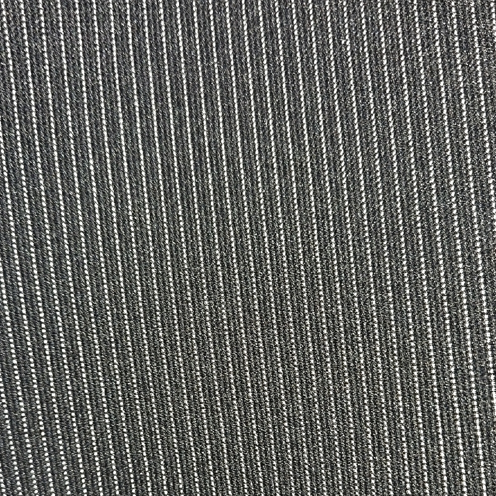 Black Ribbed Knit Trousers with Elastic Waistband - Picture 4 of 5